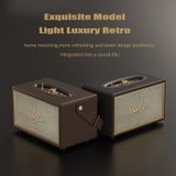 ONEDER D6 40W RETRO Classic Wooden Portable Outdoor Bluetooth -luidspreker (Brown)