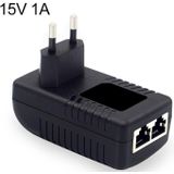 15V 1A Router AP Wireless POE / LAD Power Adapter(EU Plug)