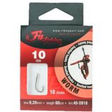 Fil Fishing Snelled Hooks 'Worm' (Meerdere Haakmaten)