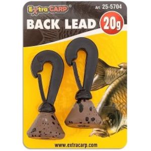 EXC Back Lead - 40g - 2 stuks - Toplood - Top Lood met Clip - Karper Vissen