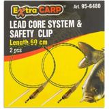 Extra Carp Lead Core System & Safety Clip - 60cm - 2 stuks