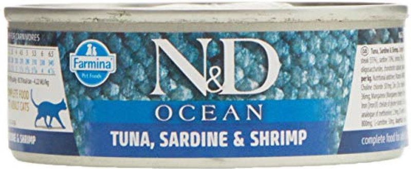 FARMINA N&D CAT OCEAN TUNA,SARDINE&SHRIMPS 70g