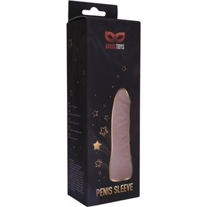 Power Escorts  - Realistische penis sleeve - Art Argus AT 001030 - 18 Cm - beige - Aantrekkelijk verpakking