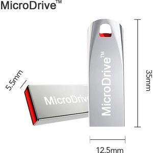 Microdrive USB Flash Drive 32 GB Zilver Microdrive USB Flash Drive 32 GB Zilver