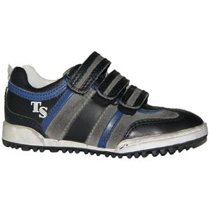 Bunnies - Track Style Klittenbandschoenen - Leer - Zwart