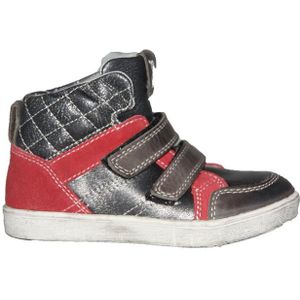 Track Style - 0033712 - Klittenbandschoenen - Silver / Rood - Leer