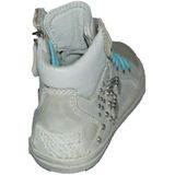 Twins - 314260 - Half Hoge Meisjesschoenen - Offwhite - Leer