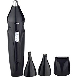 Multifunctionele Wenkbrauw Trimmer USB Opladen Neus Tondeuse Elektrische Neus Tondeuse Dames Scheren (4In1) Zwart