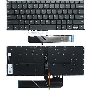 Laptop Vervanging US Layout Backlit Toetsenbord voor Lenovo IBM Yoga 530 530-14 530-14IKB 530-14ARR Flex 6-14ARR 6-14IKB Grijs