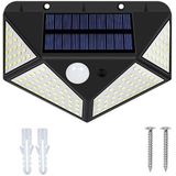 Solar LED Wandlamp Body Induction Glowing All Around Home Garden Lamp (cool wit)
