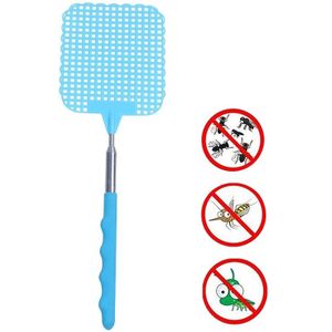 Creatieve intrekbare plastic vliegenmepper zomerbenodigdheden Mosquito Swatter (Blauw)