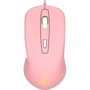 Ajazz DMG110 10000 DPI Desktop Gaming RGB Verlichte Programmeerbare knopmuis  kabellengte: 1 6 m (roze)