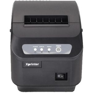 Xprinter XP-Q200II Thermische kleine ontvangst printer catering en keuken ontvangstenbon printer 80mm cutter  Interface Type:USB COM Interface(EU Plug)