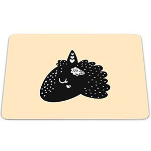 Questo Casa, Rechthoekige muismat met digitale druk, antislip onderkant, voor kantoor en thuis, 22 x 18 cm