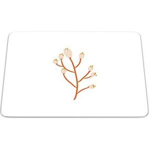 Questo Casa, Rechthoek digitaal bedrukte muismat, antislip onderkant, voor kantoor en thuis, afmetingen: 22x18 cm