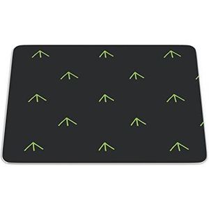Questo Casa, Rechthoek digitaal bedrukte muismat, antislip onderkant, voor kantoor en thuis, afmetingen: 22x18 cm
