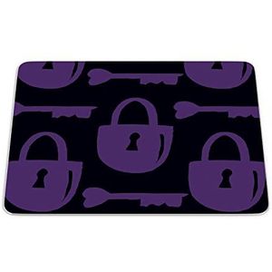 Questo Casa, Rechthoekige muismat met digitale print, antislip onderkant, voor kantoor en thuis, 22 x 18 cm