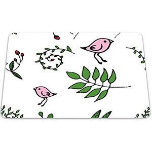 Questo Casa, Rechthoekige muismat met digitale print, antislip onderkant, voor kantoor en thuis, 22 x 18 cm