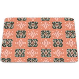 Questo Casa, Rechthoek digitaal bedrukte muismat, antislip onderkant, voor kantoor en thuis, afmetingen: 22x18 cm