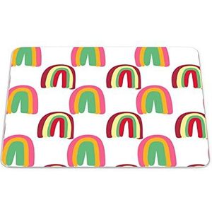 Questo Casa, Rechthoekige muismat met digitale print, antislip onderkant, voor kantoor en thuis, 22 x 18 cm