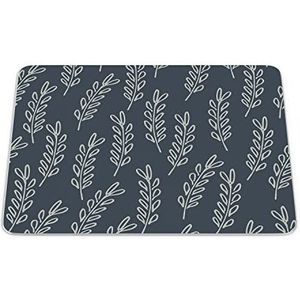 Questo Casa, Rechthoekige muismat met digitale print, antislip onderkant, voor kantoor en thuis, 22 x 18 cm