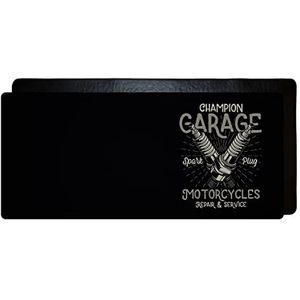 Gaming muismat, rechthoekig, digitaal bedrukt, antislip onderkant, zwart genaaide rand, voor FPS, MOBA, enkele speler, XL, 90 x 40 cm