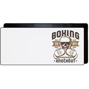 Rechthoekige muismat met digitaal bedrukte stof, antislip onderkant, zwarte rand, voor FPS, MOBA, single spel, maat XL, 90 x 40 cm