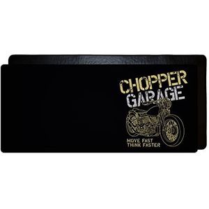 Rechthoekige muismat met digitaal bedrukte stof, antislip onderkant, zwarte rand, voor FPS, MOBA, single spel, maat XL, 90 x 40 cm