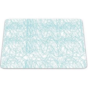 Questo Casa, Rechthoek digitaal bedrukte muismat, antislip onderkant, voor kantoor en thuis, afmetingen: 22x18 cm