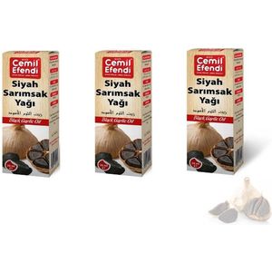 Black Garlic Oil - Zwarte knoflookolie 3x - 3 Flesjes Zwarte Knoflookolie - Zeldzaam Product - Hoog in Antioxidanten - Helpt bij Haaruitval-Haarverlies - Voor om te mixen in uw shampoo - Voor een glanzende Huid - 3 X 20ML