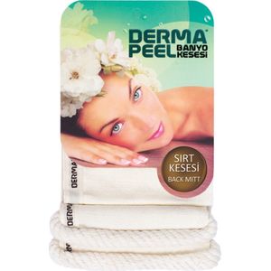 Dermapeel - Back Mitt - Lichaamborstel - Rugkrabber - Hamam - kese - Bath Scrubber - Massage handschoen - badspons - Glove - Washand - hammam - peeling - scrub - spa - douche - bad - Voor Unisex