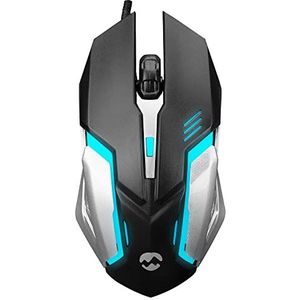 Everest SM-G72 Usb Zwart/Zilver Verlichte Gaming Muis