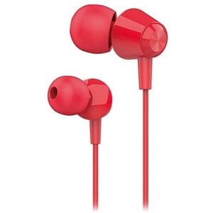 Hytech HY-XK30 Mobiele Telefoon Compatibele Rode In-Ear Hoofdtelefoon met Microfoon