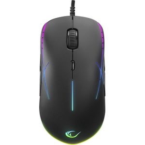 Rampage - Gear-X Muis - Zwart - Bedraad - Ergonomisch Ontwerp