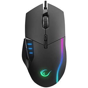 Rampage SMX-R83 X-FORCE USB Zwart 10000dpi RGB Verlichte Gaming Muis