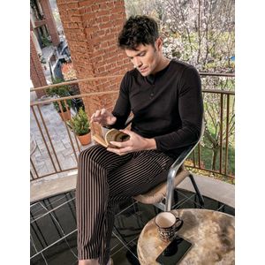 Heren Pyjama / Huispak Tim / Bruin / maat M