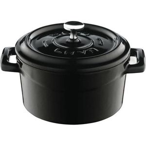 LAVA gietijzeren mini stoofpannetje - Cast Iron - Ø10 Trendy Zwart