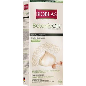 Bioblas Knoflook Shampoo (Geurloos): alle haar 360ml /Voorkomt haaruitval