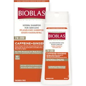 Bioblas Cafeïne & Ginseng Energieshampoo 360 ml (Tegen haaruitval) Voor Mannen en Vrouwen