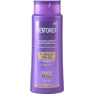 Restorex Collageen & Biotine Volume Shampoo 500 ml. (Tegen haaruitval) - collageen Biotin shampoo - biotin for hair - haarverzorging - volume shampoo - collageen shampoo