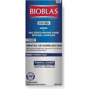 Bioblas Shampoo Tegen Roos en Haaruitval 360ml (Menthol and Complex B19) Verfris en Bescherm Je Haar: Bioblas Shampoo Tegen Roos en Haaruitval Zeg Dag Tegen Roos en Haaruitval met Bioblas Menthol Shampoo!