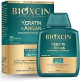 Bioxcin - Keratine & Arganolie - Shampoo - 300ml - Tegen Haaruitval - Herstellend & Versterkend