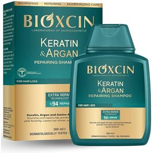 Bioxcin - Keratine & Arganolie - Shampoo - 300ml - Tegen Haaruitval - Herstellend & Versterkend