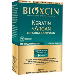 Bioxcin - Keratine & Argan Herstel Shampoo 300ml (Tegen haaruitval) - Herbal - Bio - Herbal shampoo - bioxcin - bioxsine - Anti-Haaruival