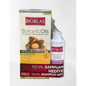 Bioblas Argan Oil Shampoo 360ml + Collagen&Keratin Shampoo 150ml (Het voorkomt haaruitval. Voor droog en beschadigd haar)