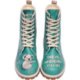 DOGO Lange Laarzen - Beige - Veganistisch Kunstleer - Handgemaakt