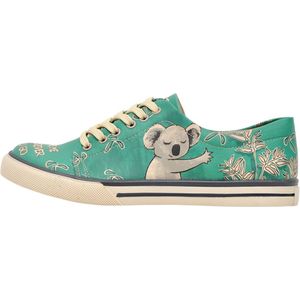 DOGO DOGO Koala Hug Sneakers voor dames, Turkoois groen