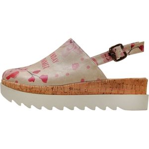 DOGO Akita, Wedge Damessandalen, Meerkleurig, 37 EU