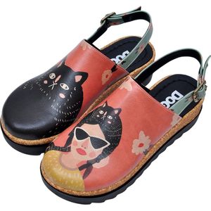 DOGO Akita, Wedge Sandalen voor dames, meerkleurig, 41 EU