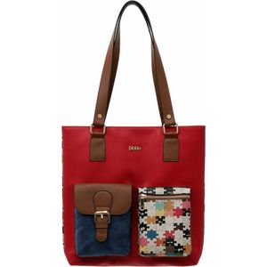 DOGO Umhängetasche "Multi Pocket Bag In The Puzzle Damen Handtaschen (Fashion) /", Vegan